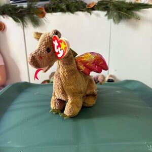 Ty Plush Dragon with Colorful Wings